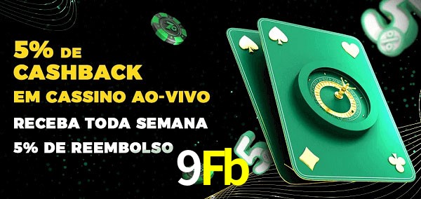 Promoções do cassino ao Vivo 9Fb